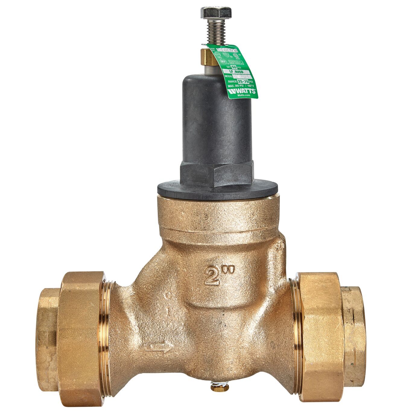 Product Image Copper Silicon Water Pressure Reducing Valve, Double Union FPT