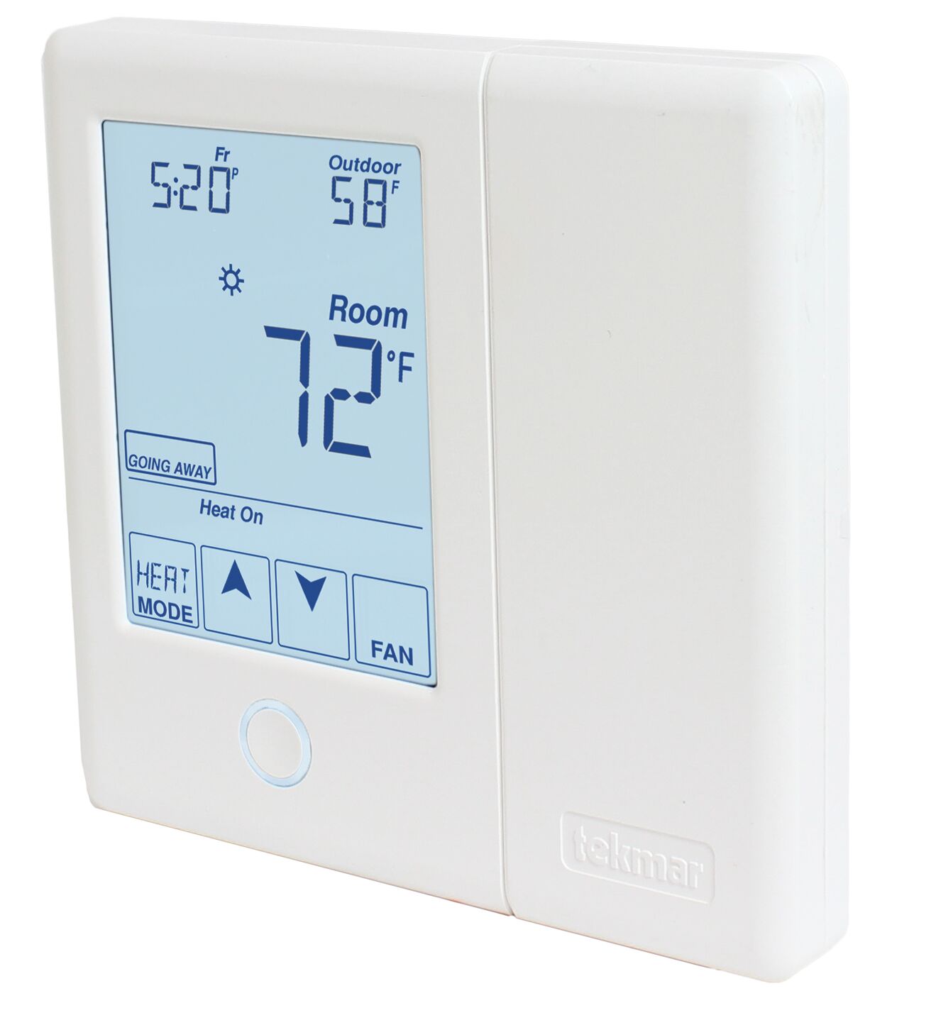 tekmar 7-Day 2-Heat Pump/Cool Backup Humidity 2-Stage Programmable  Thermostat for Radiant Flooring TEK557 - The Home Depot