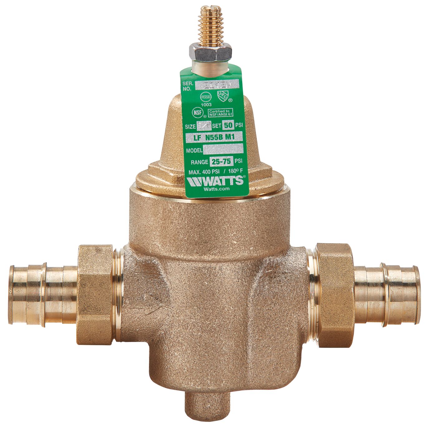 Watts LFN45B Copper 3/4-in Mnpt Pressure Reducing Valve in the Pressure  Relief Valves & Regulators department at