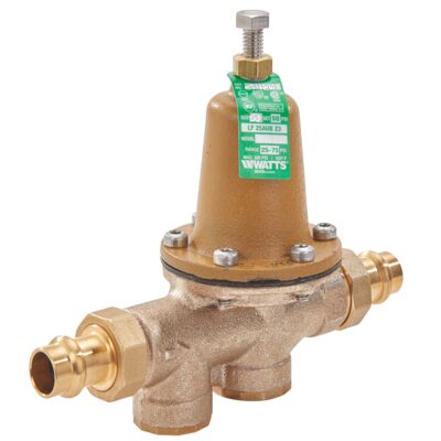 Watts 1/2 LF263A 10-125 Water Pressure Regulator Valve, 1/2 in.