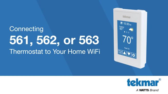 Tekmar 562 Wifi Thermostat