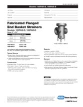Fabricated Flanged End Basket Strainers