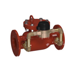 Product Image Steel detector check valve flange with bypass, gallons/minute meter