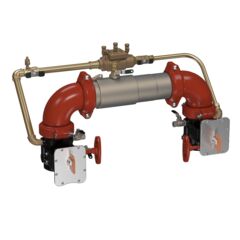 Stainless Steel Double Check Detector Assembly Backflow Preventers with Tri-Link Check Valves