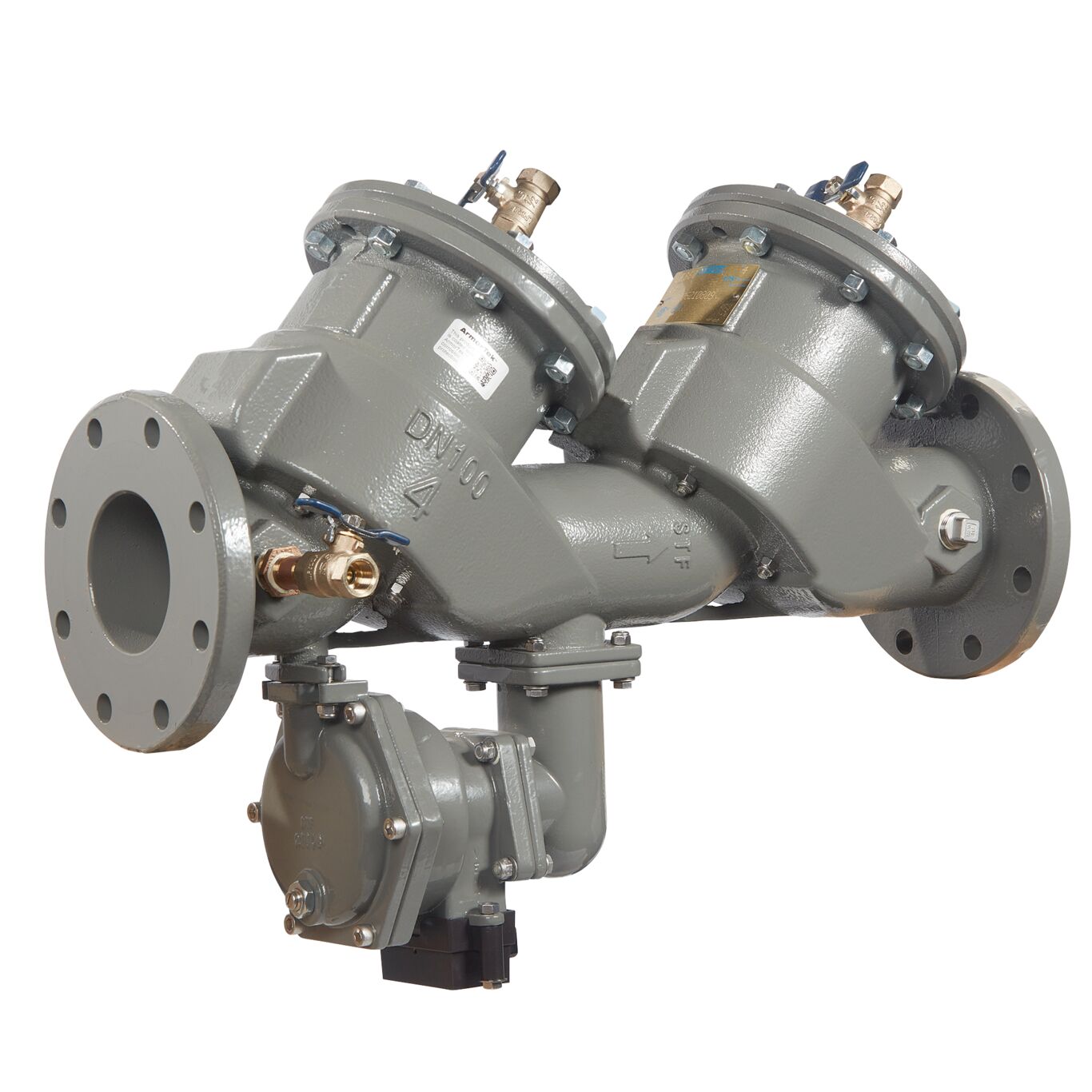 Lead Free MasterSeries In-Line Reduced Pressure Zone Assembly Backflow Preventer, Less Shutoff Valve and Flood Sensor