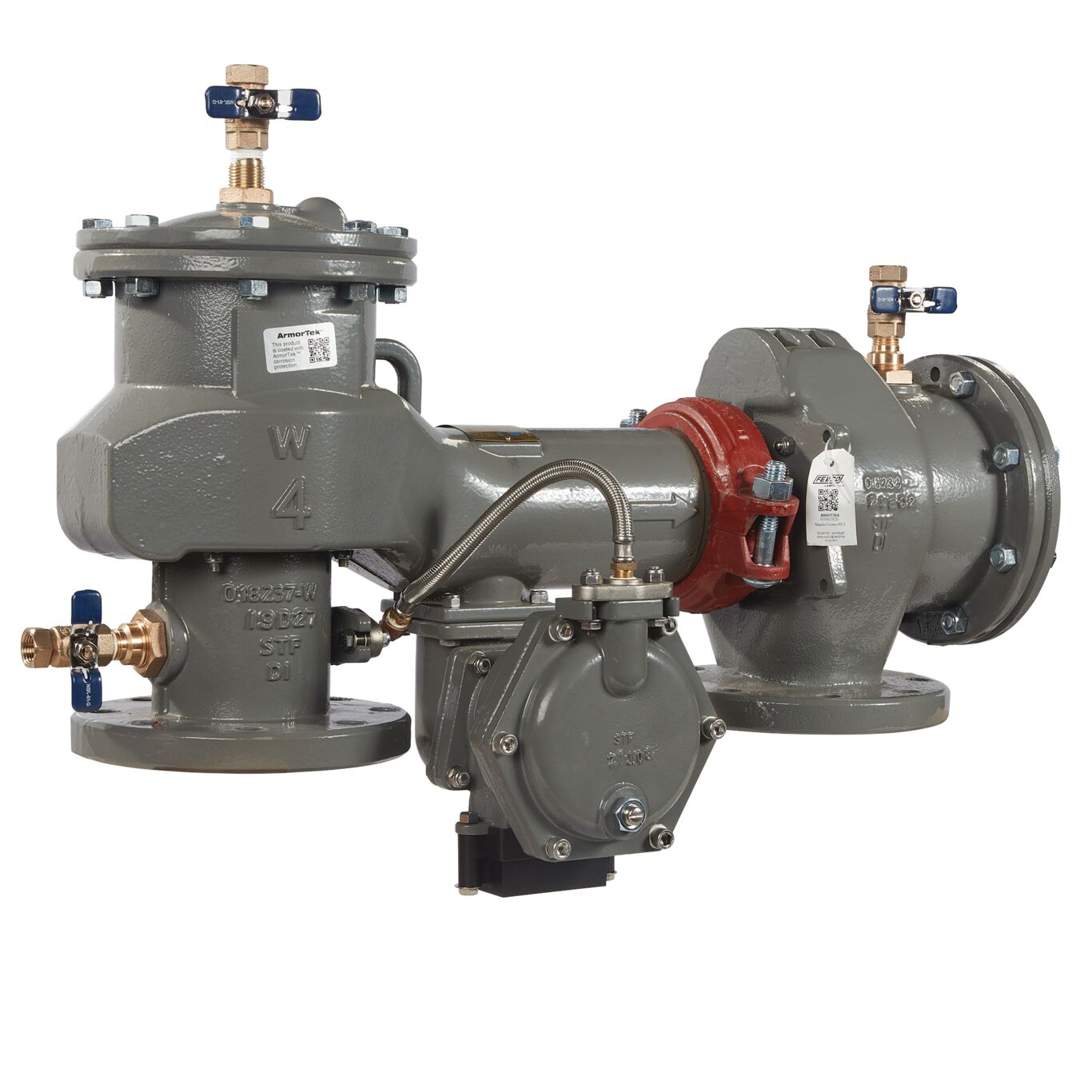 Lead Free MasterSeries N-Pattern Reduced Pressure Zone Assembly Backflow Preventer, Less Shutoff Valve and Flood Sensor