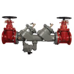 Lead Free MasterSeries In-Line Reduced Pressure Zone Assembly Backflow Preventer, Domestic NRS Gates and Flood Sensor