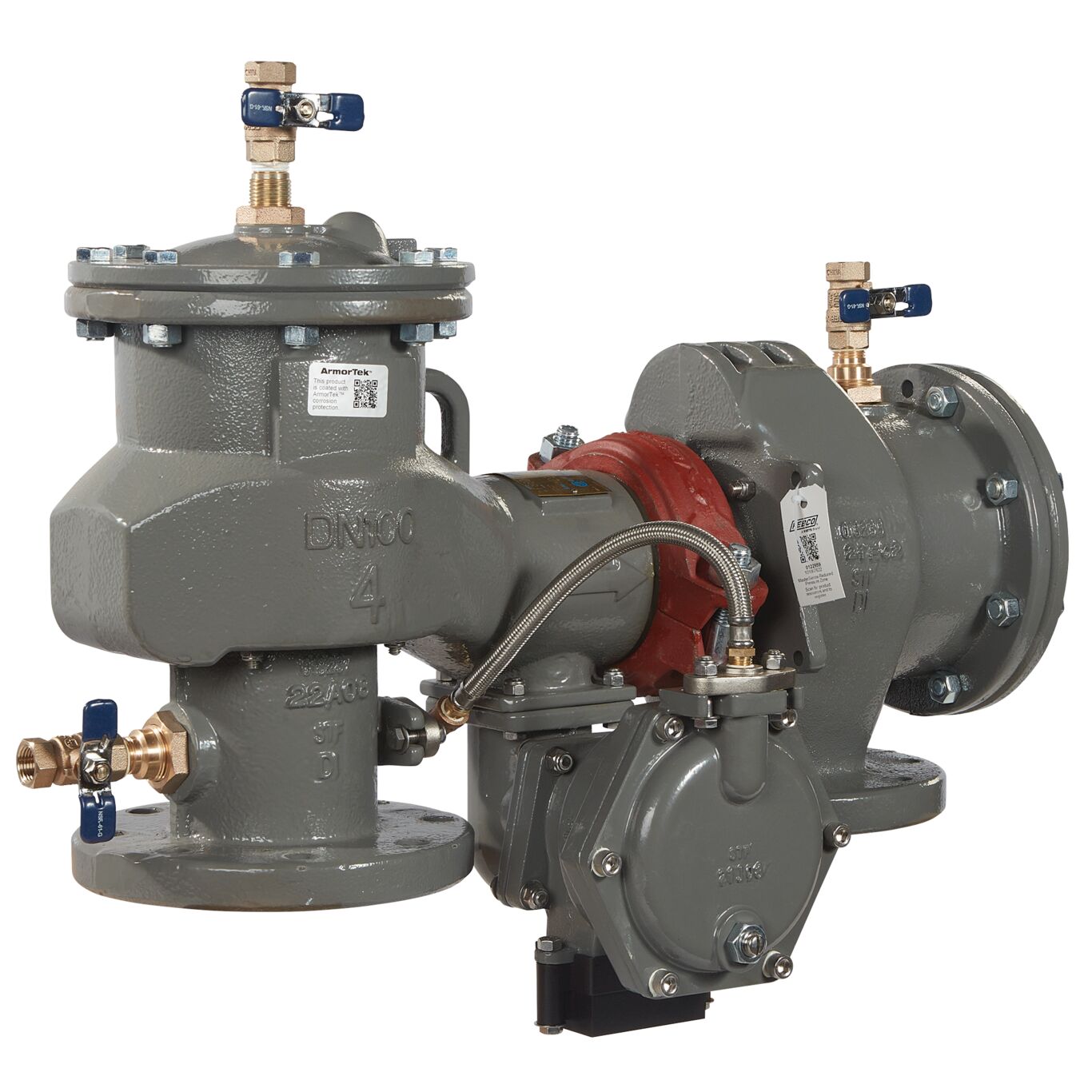 Lead Free MasterSeries N-Pattern Reduced Pressure Zone Assembly Backflow Preventer, Less Shutoff Valve and Flood Sensor