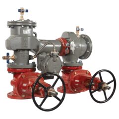 Lead Free MasterSeries N-Pattern Reduced Pressure Zone Assembly Backflow Preventer, Domestic NRS Gates and Flood Sensor