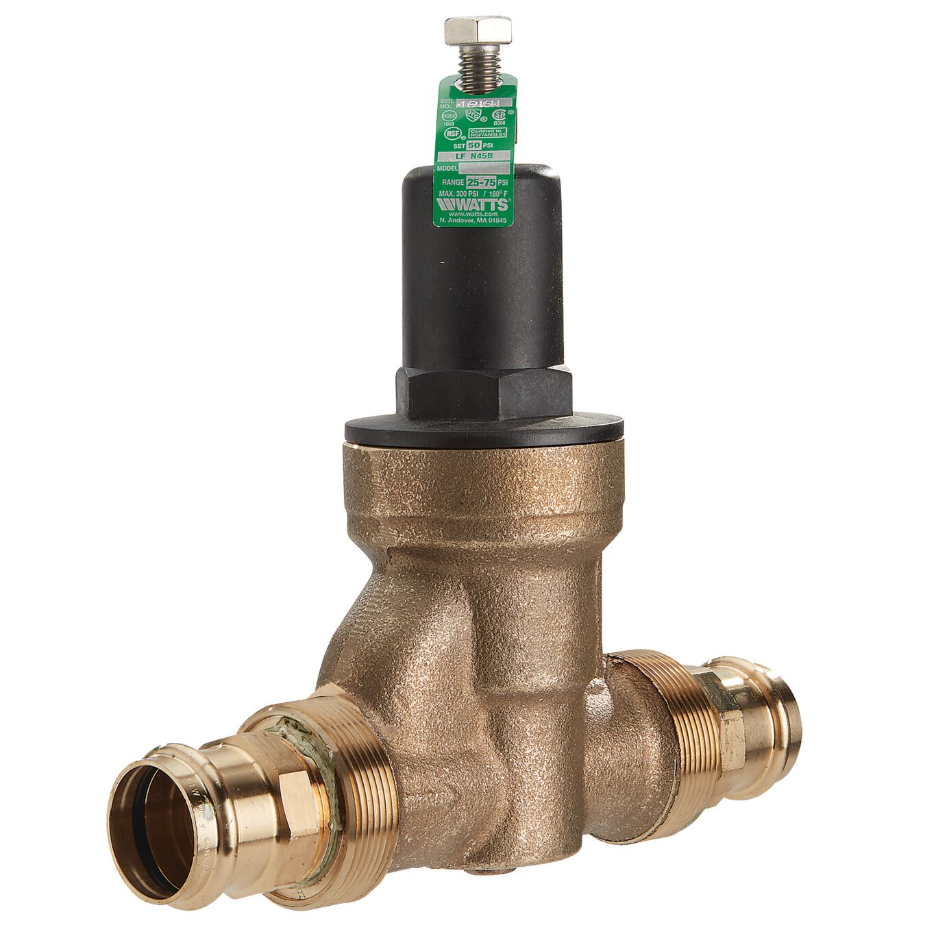 Watts LFN45B Copper 3/4-in Mnpt Pressure Reducing Valve in the Pressure  Relief Valves & Regulators department at