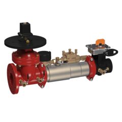 Lead Free Double Check Valve Backflow Preventer Assembly, Colt, Post Indicator Valve x Grooved Gear Butterfly Valve, Meter