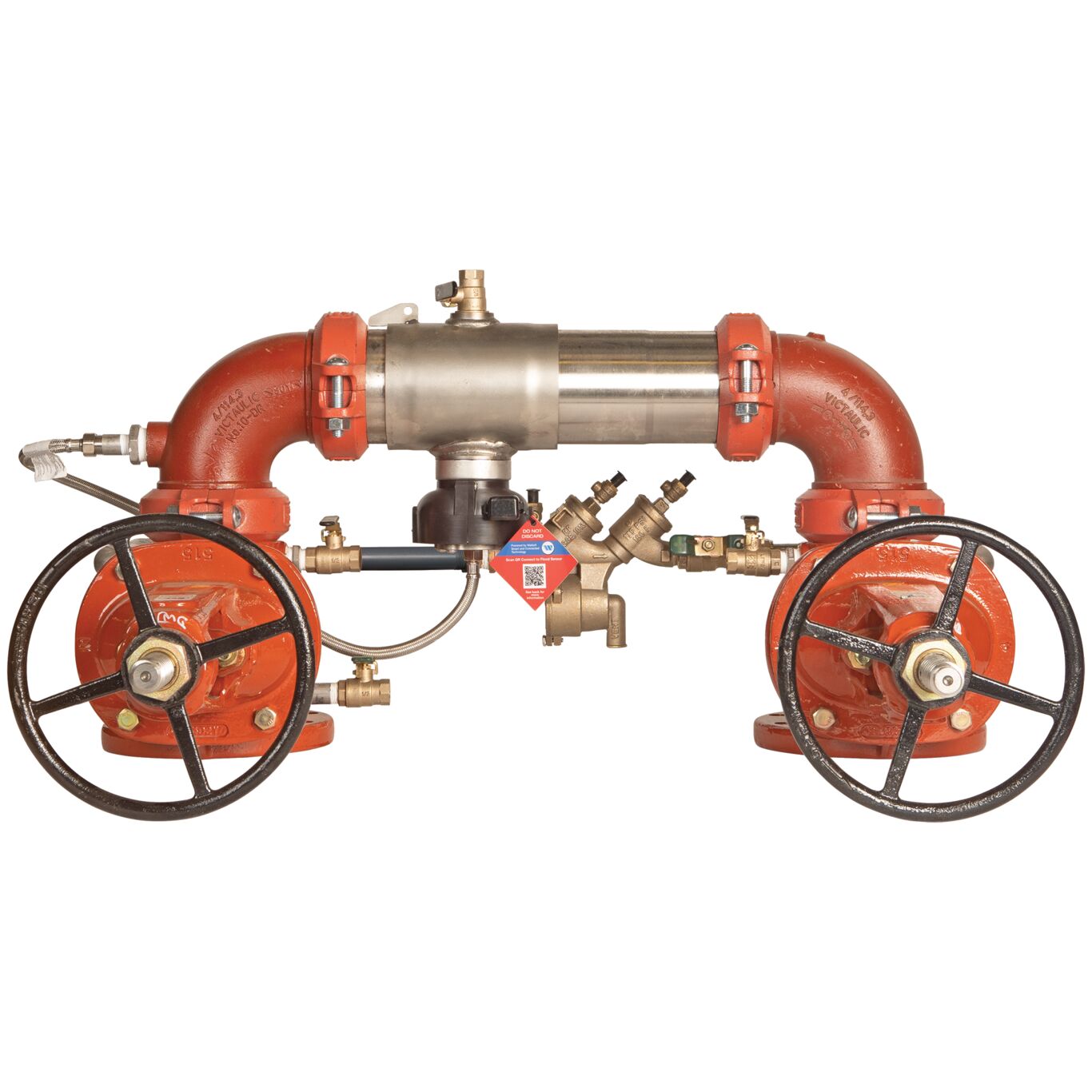 Lead Free* Reduced Pressure Detector Assembly Backflow Preventers, N Pattern, Less Meter