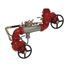 Reduced Pressure Detector Backflow Preventer Assembly, OSY Shutoff Valves, Less Meter, N Pattern