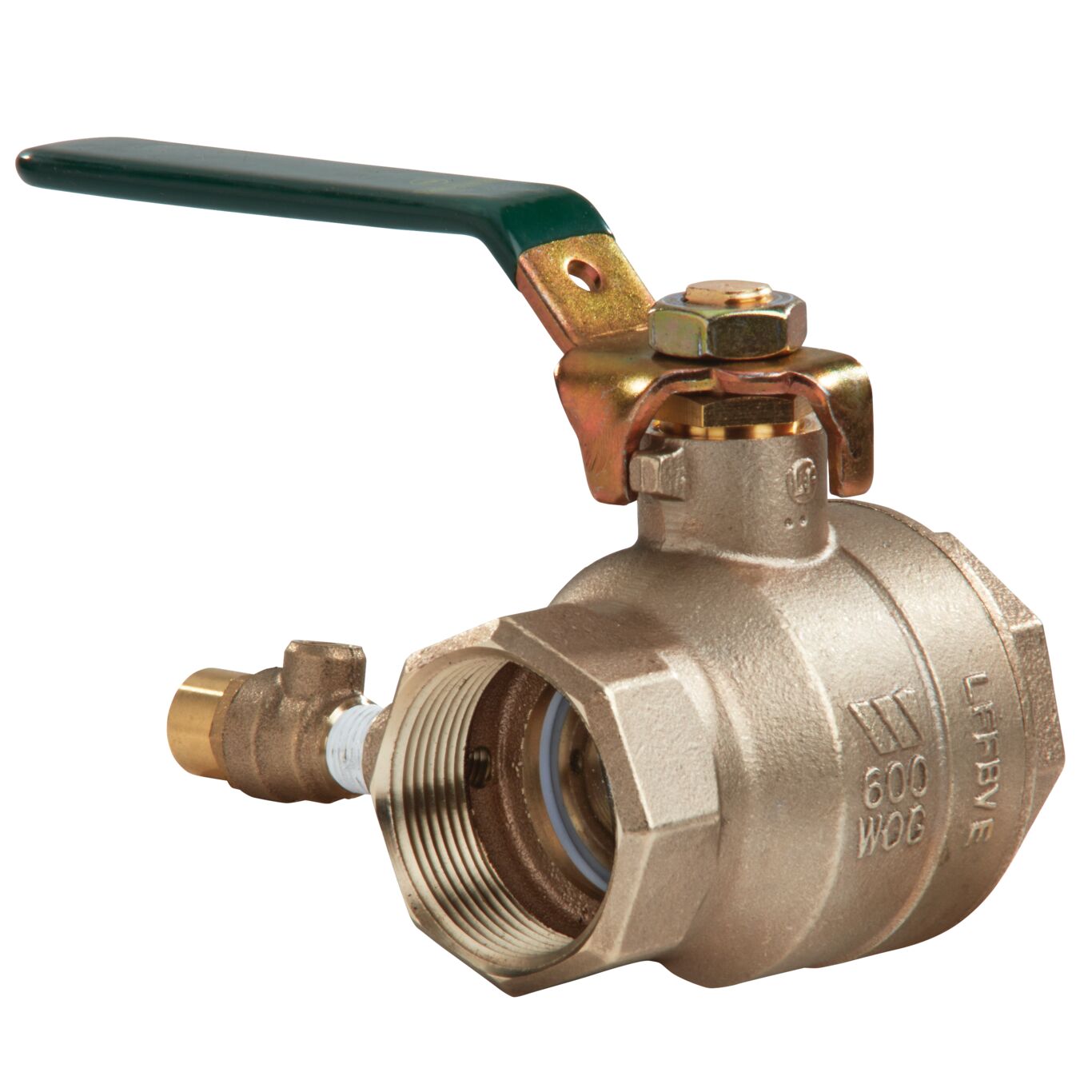 Full Port Lead Free Ball Valve with Test Cock