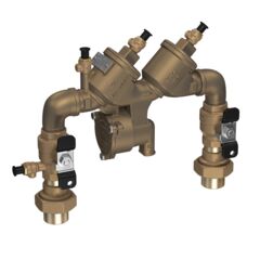 Product image - 919 Reduced Pressure Zone Backflow preventer Assembly, Union Connections, Elbow Fittings