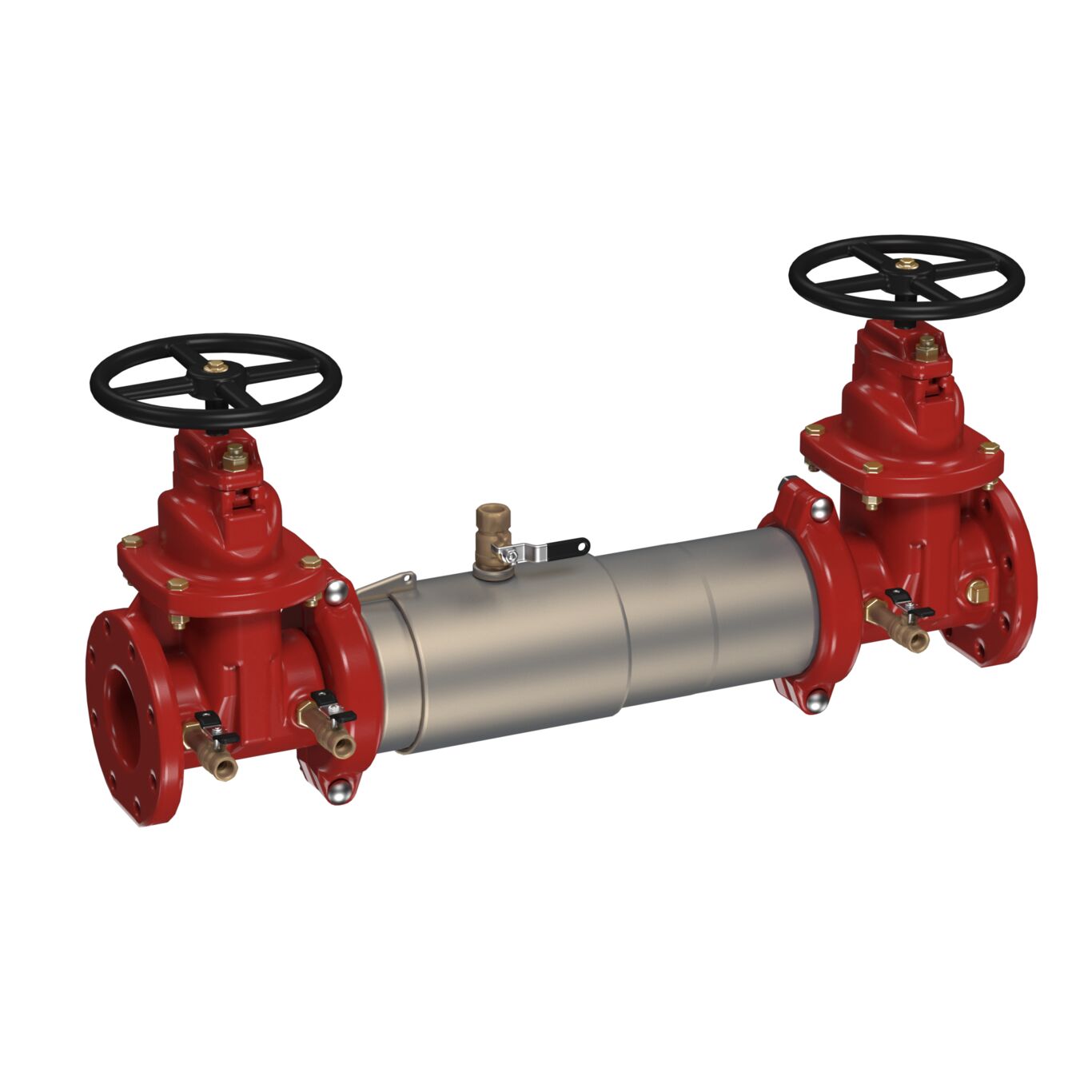 Product image - Stainless Steel Double Check Valve Backflow Preventer Assembly, Maxim, NRS Shutoff Valves, Tri-Link Checks