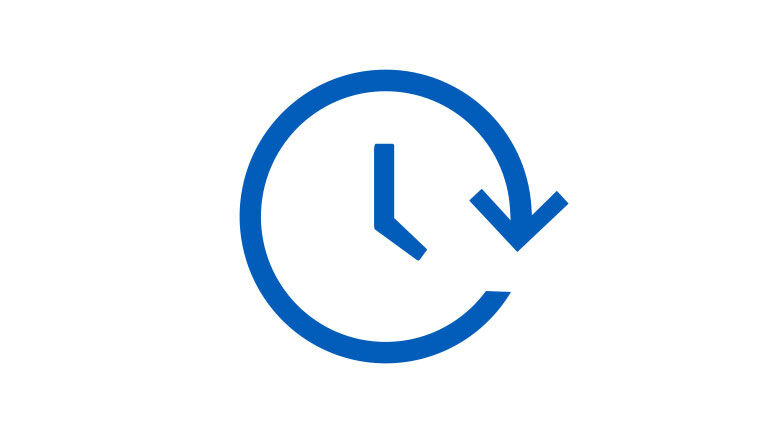 graphic circle depicting a clock